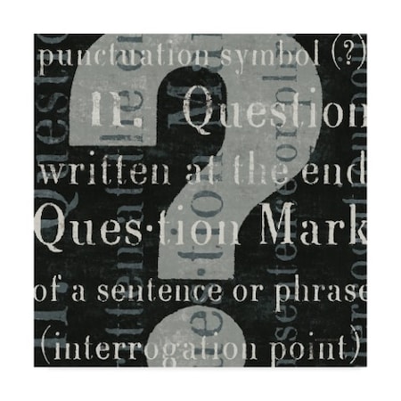Michael Mullan 'Punctuated Text Iv' Canvas Art,14x14